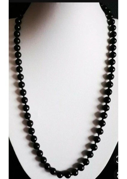Siyah Inci 80 cm Çok Amaçlı Kolye