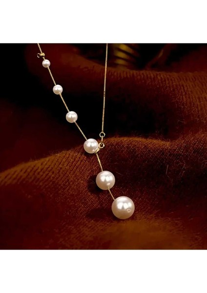 Özel Tasarım Y Gold Inci Kolye fırsatları