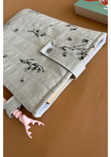 Çiçekli Kitap Kılıfı Su Yeşili Kitap Sever Hediyesi modelleri