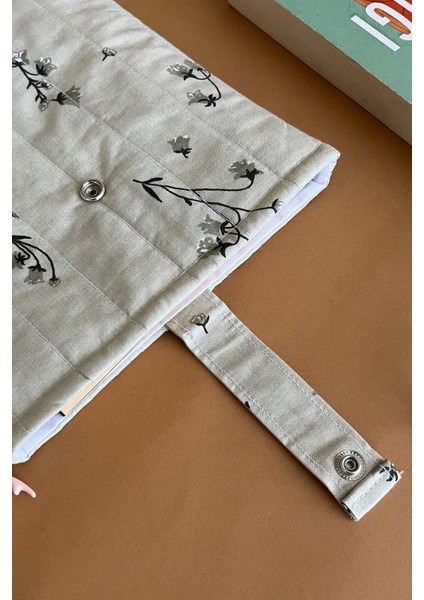 Çiçekli Kitap Kılıfı Su Yeşili Kitap Sever Hediyesi fırsatları