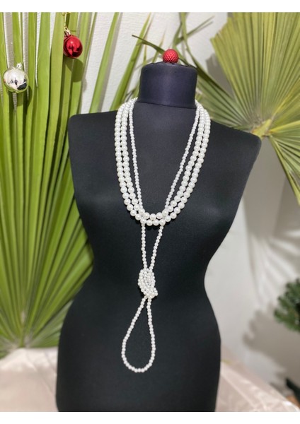 Long Çoklu Inci Kolye modelleri