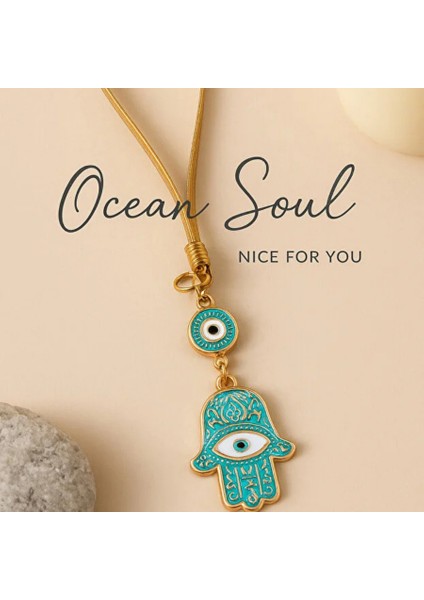 Turkuaz Fatma’nın Eli & Nazar Boncuğu Dikiz Aynası Süsü fırsatları