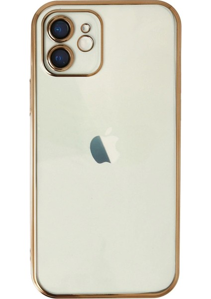 Iphone 12 Kılıf Razer Lensli Silikon - Gold