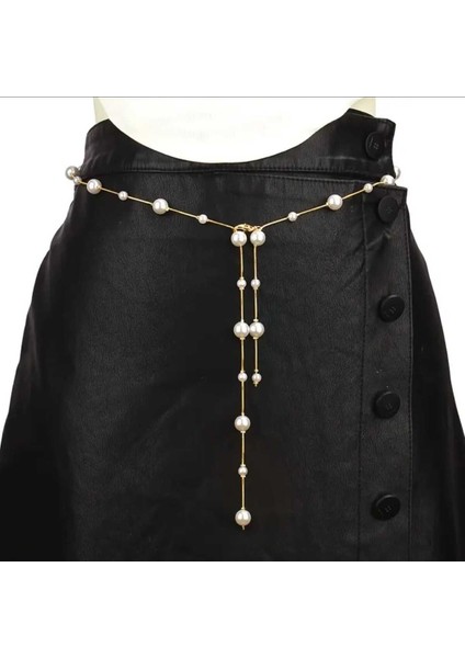 Inci Detaylı Lak Kaplama Gold Bel Kemeri modelleri