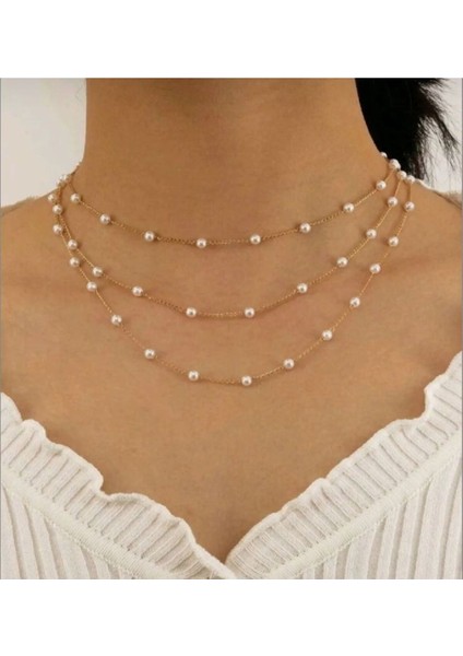 Thm 4 Gold Inci Kolye