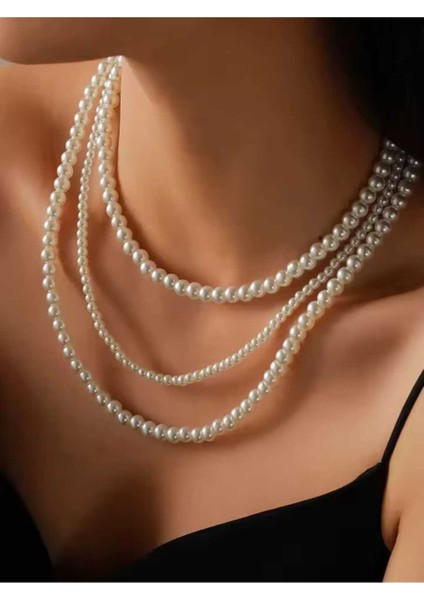 3 Lu Asortı Incı Kolye fiyatları