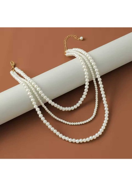 3 Lu Asortı Incı Kolye modelleri