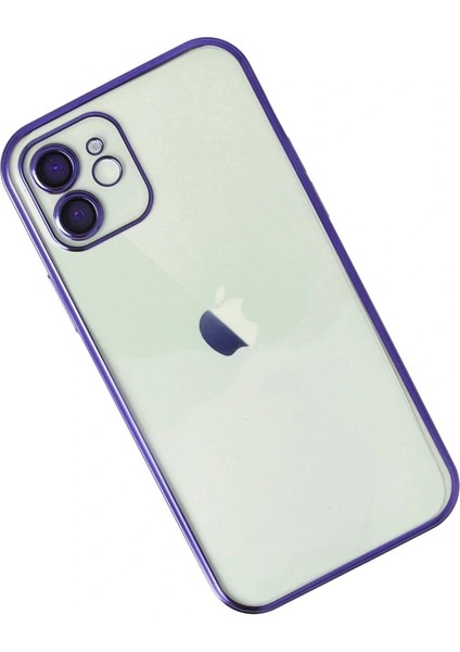 Iphone 12 Kılıf Razer Lensli Silikon - Mor modelleri