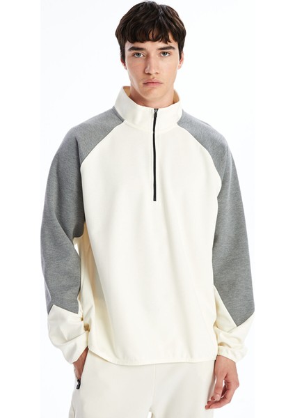 Yeni Sezon Dik Yaka Erkek Sweatshirt