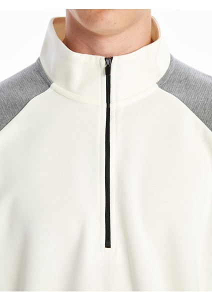 Yeni Sezon Dik Yaka Erkek Sweatshirt modelleri