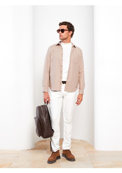 Yeni Sezon Regular Fit Uzun Kollu Gabardin Erkek Gömlek Ceket fiyatları