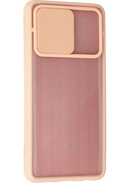 Samsung Galaxy A01 Core Kılıf Palm Buzlu Kamera Sürgülü Silikon - Pembe modelleri