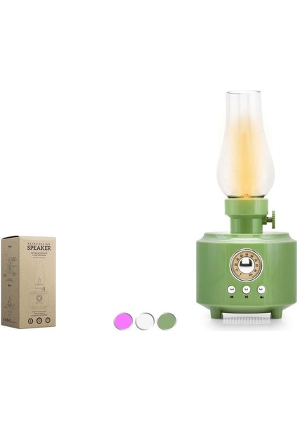 C210 Bluetooth Nostalji Gaz Lambası SPEAKER100-100-200MM