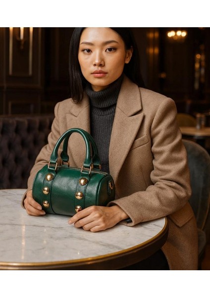 Yeni Sezon Zımbalı Silindir Lüx Çanta