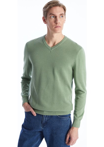 Yeni Sezon V Yaka Uzun Kollu Erkek Triko Kazak fiyatları