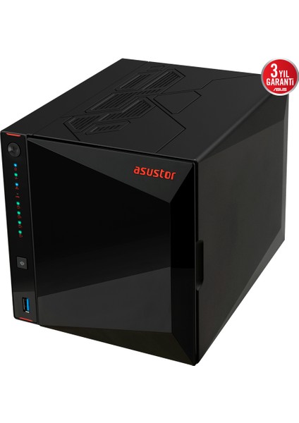 Asustor AS5404T 4gb 2 Bay + 2x M.2 Nvme 2x 2.5glan Depolama Ünitesi