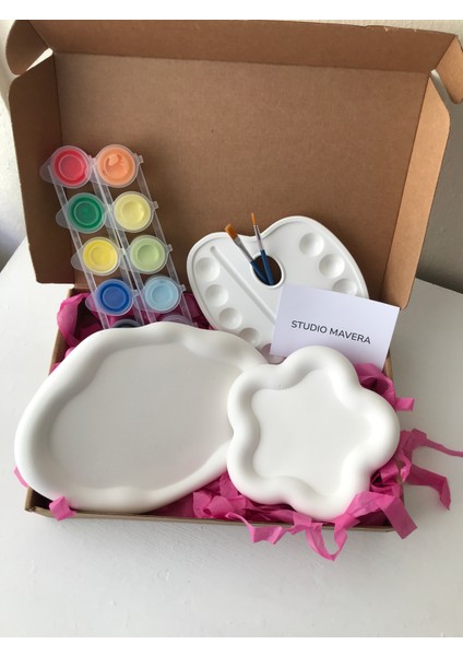 Kendin Yap Hobi Boyama Seti / Boyanabilir Obje / Taş Boyama Seti