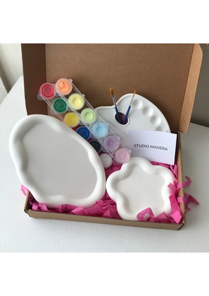 Kendin Yap Hobi Boyama Seti / Boyanabilir Obje / Taş Boyama Seti