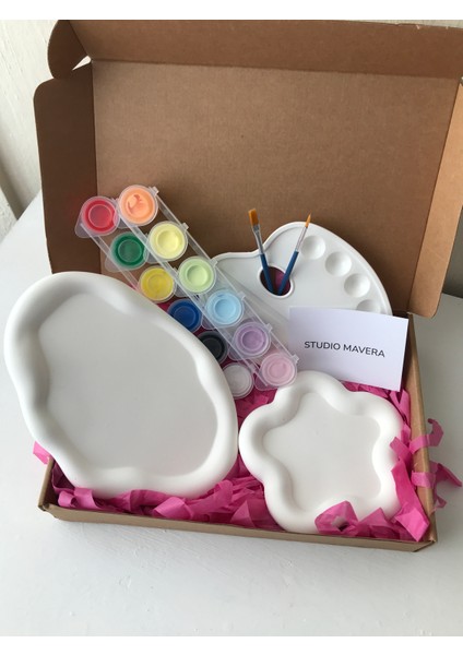 Kendin Yap Hobi Boyama Seti / Boyanabilir Obje / Taş Boyama Seti