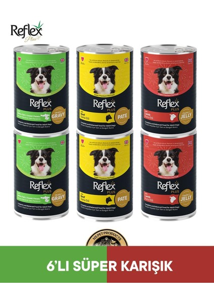 Plus Köpek Maması 6'lı Süper Karışık Set