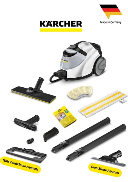 Kärcher Sc 5 Easyfix Iron Lite Pack Buharlı Temizleyicisi-Evinizde Kimyasal Kullanmadan Hijyenik Temizlik