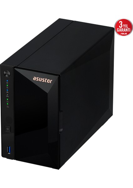 Asustor AS3302T V2 2gb 2 Bay 2.5gb Lan Depolama Ünitesi