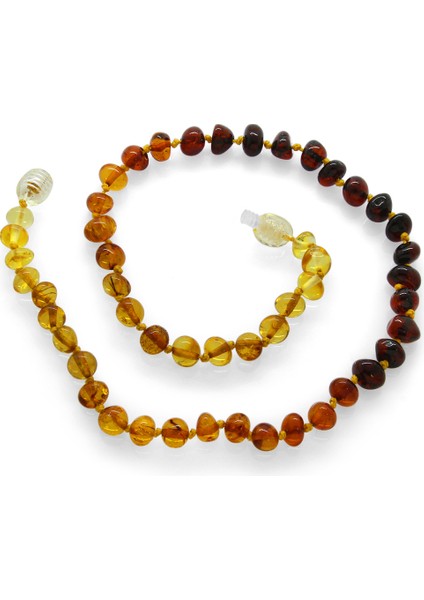 Gökkuşağı Renkli Doğal Damla Kehribar Taşlı Bebek Diş Kolye Bileklik Seti modelleri