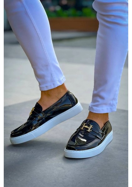 Nrtmsa KB-027 Kuback Bağcıksız Siyah Rugan H Günlük Erkek Ayakkabı (Numara: 41) modelleri