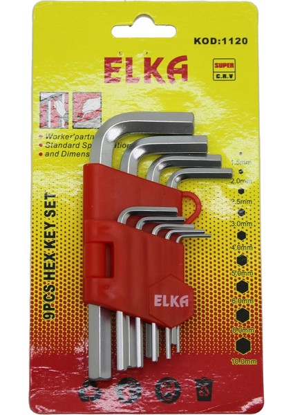 Ieg® 9 Parça Kisa Düz Alyan (4887)