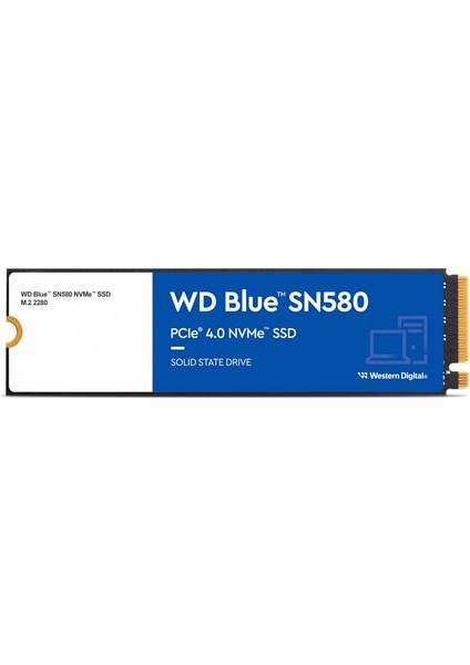 Wd SN580 2 Tb 4150/4150/MB/S 2280 M2 Pcıe Gen4 Nvme SSD WDS200T3B0E