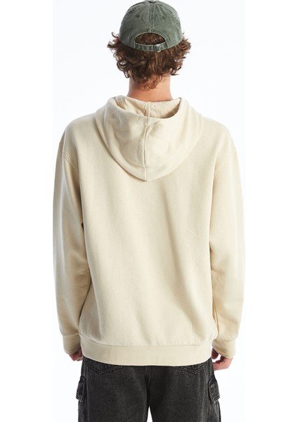 Yeni Sezon Uzun Kollu Baskılı Erkek Kalın Hoodie fırsatları