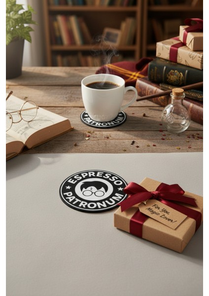 Espresso Patronum Harry Potter Temalı Bardak Altlığı Seti (2 Adet)– 3D Baskı, Kahve Severlere Hediye fiyatları
