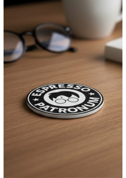 Espresso Patronum Harry Potter Temalı Bardak Altlığı Seti (2 Adet)– 3D Baskı, Kahve Severlere Hediye modelleri