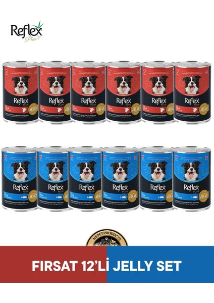 Plus Köpek Maması Fırsat 12'li Jelly Set