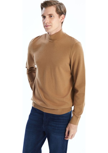 Yeni Sezon Yarım Balıkçı Yaka Uzun Kollu Erkek Triko Kazak