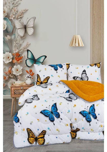 Çift Kişilik Wellsoft Çift Taraflı Yorgan ve Yastık Kılıfı Seti fiyatları