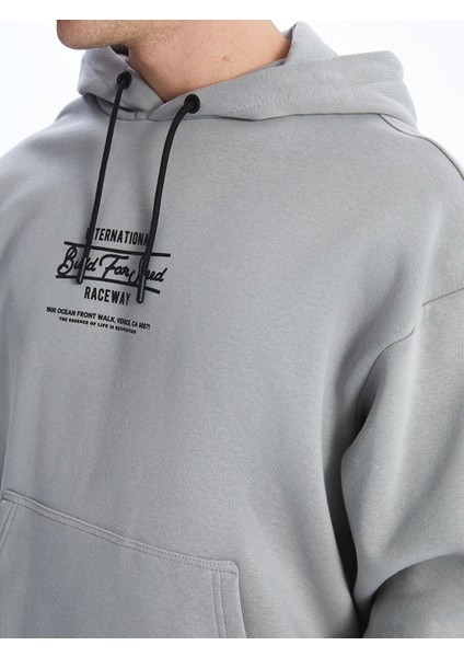 Yeni Sezon Uzun Kollu Baskılı Erkek Kalın Hoodie modelleri