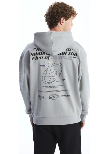 Yeni Sezon Uzun Kollu Baskılı Erkek Kalın Hoodie indirimleri