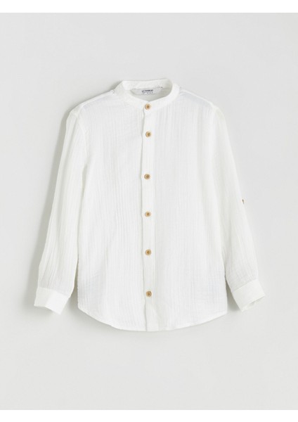 Yeni Sezon Hakim Yaka Erkek Çocuk Gömlek