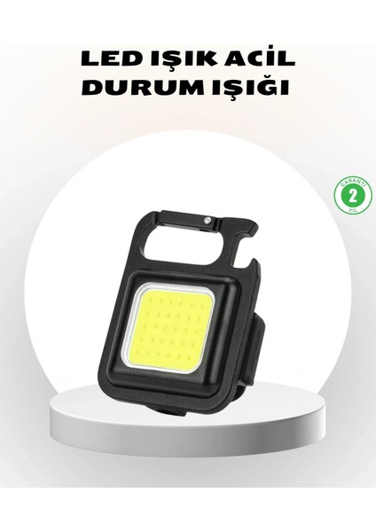 Süper Parlak 800 Lümen LED Fener – USB Şarjlı, 3 Işık Modlu, Mini Taşınabilir ve Anahtarlık Tipi