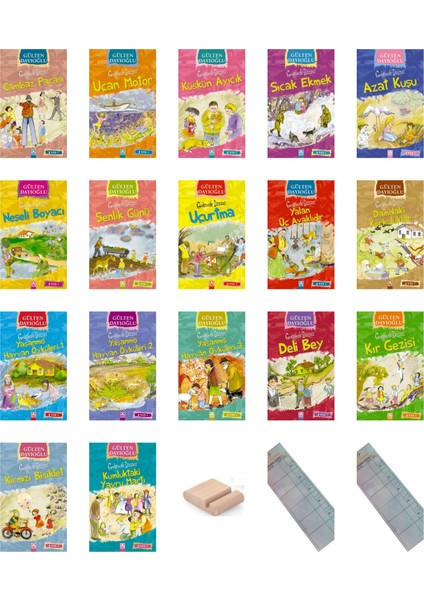 Gülten Dayıoğlu - Gelincik Dizisi 17 Kitap Set / 3. Sınıf / 8-9 Yaş Hikaye+Tablet Tutucu
