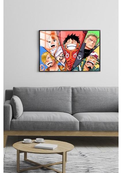 Onepiece Anime Çerçeveli Metal Poster Tablo fiyatları