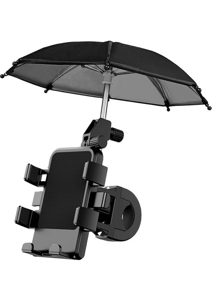 Motosiklet Cep Telefonu Tutucu Stand Şemsiye Yağmur Geçirmez Güneşlik Bisiklet Açık Scooter Telefon Klipi Gidon Montajı