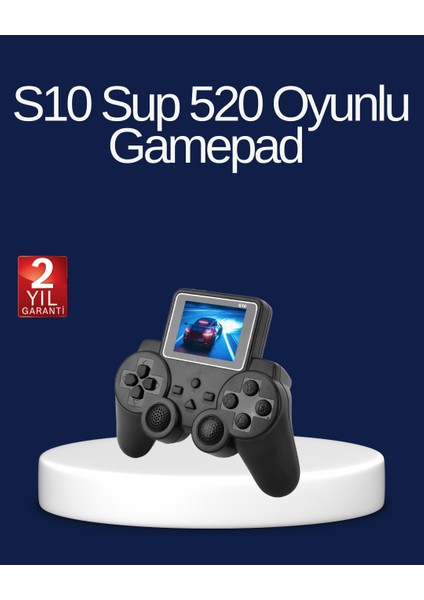 Nrtmsa 2025 S10 Gamepad 520 Klasik Retro Oyunlu Tv Bağlantılı A Kalite Orijinal