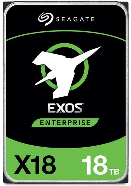 18TB Exos X18 7200RPM 256MB Sata 6gbit-Sn ST18000NM000J Sabit Disk