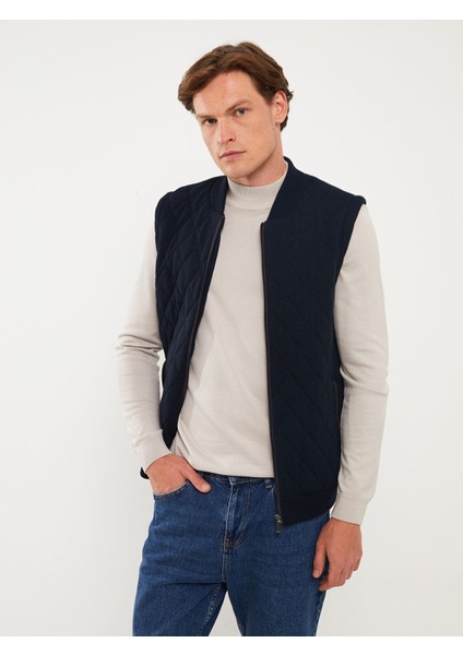 Yeni Sezon Standart Kalıp Kolej Yaka Erkek Yelek