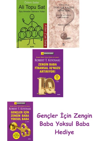 Ali Topu Sat + Sorularla Toplam Kalite Yönetimi ve Kalite Güvence Sistemleri + Zengin Baba Finans...