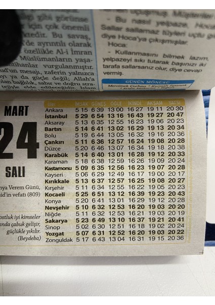 Ömür Takvim Deniz Manzaralı 2.bölge 2026 Kartonlu Yapraklı Duvar Takvimi fırsatları