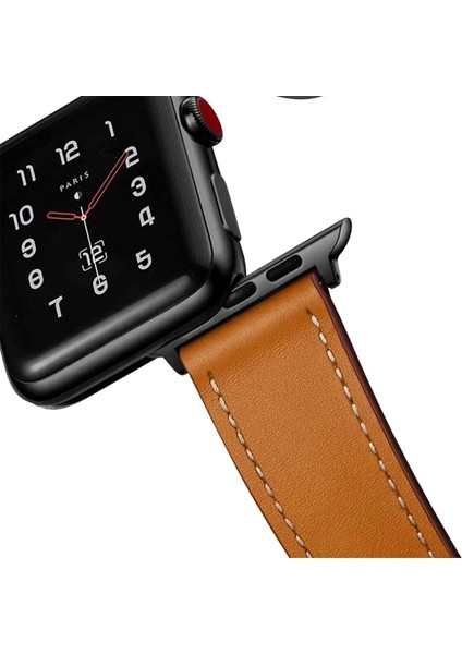 Apple Watch 38MM KR415 Luaz Deri Kordon - Beyaz fırsatları