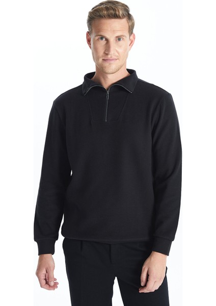 Yeni Sezon Dik Yaka Erkek Sweatshirt